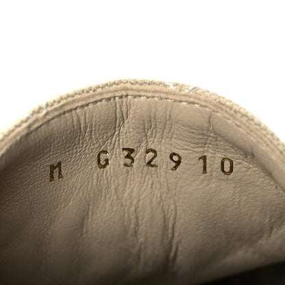 Chanel Fabric Biarritz CC Espadrilles 38 Beige White 9 of 10
