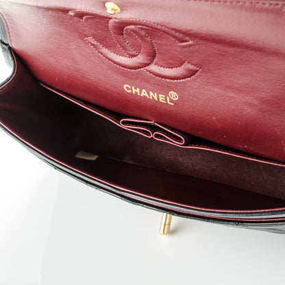 Chanel Lambskin Quilted Medium Double Flap Black 5 of 10