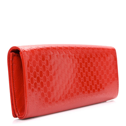 Gucci Patent Microguccissima Small Broadway Clutch Red 3 of 7