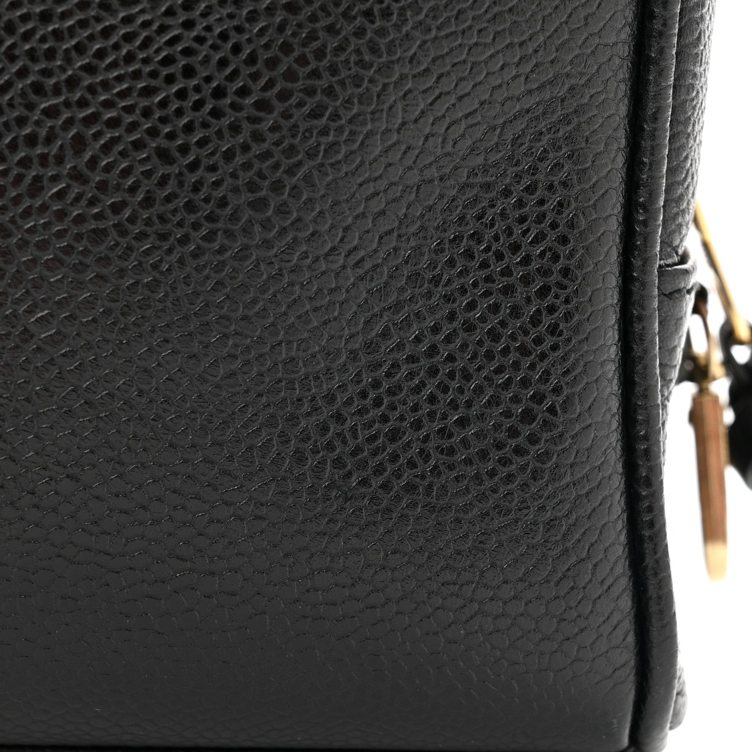 Chanel Caviar Timeless CC Cosmetic Pouch Bag Black 12 of 13