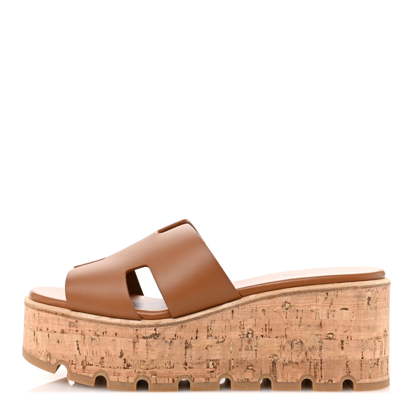 Calfskin Cork Eze 30 Sandals 38 Gold