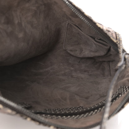 Bottega Veneta Metallic Ayers Intrecciato Nodini Crossbody Messenger Pewter 5 of 9