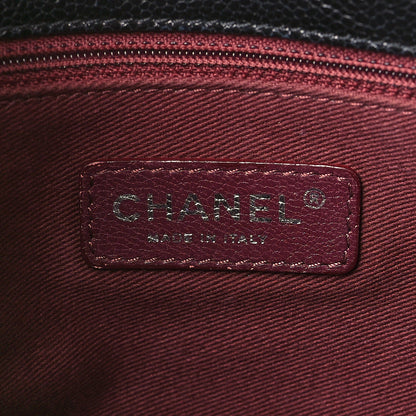 Chanel Crumpled Grained Calfskin Jumbo CC Crave Flap Black 6 of 13