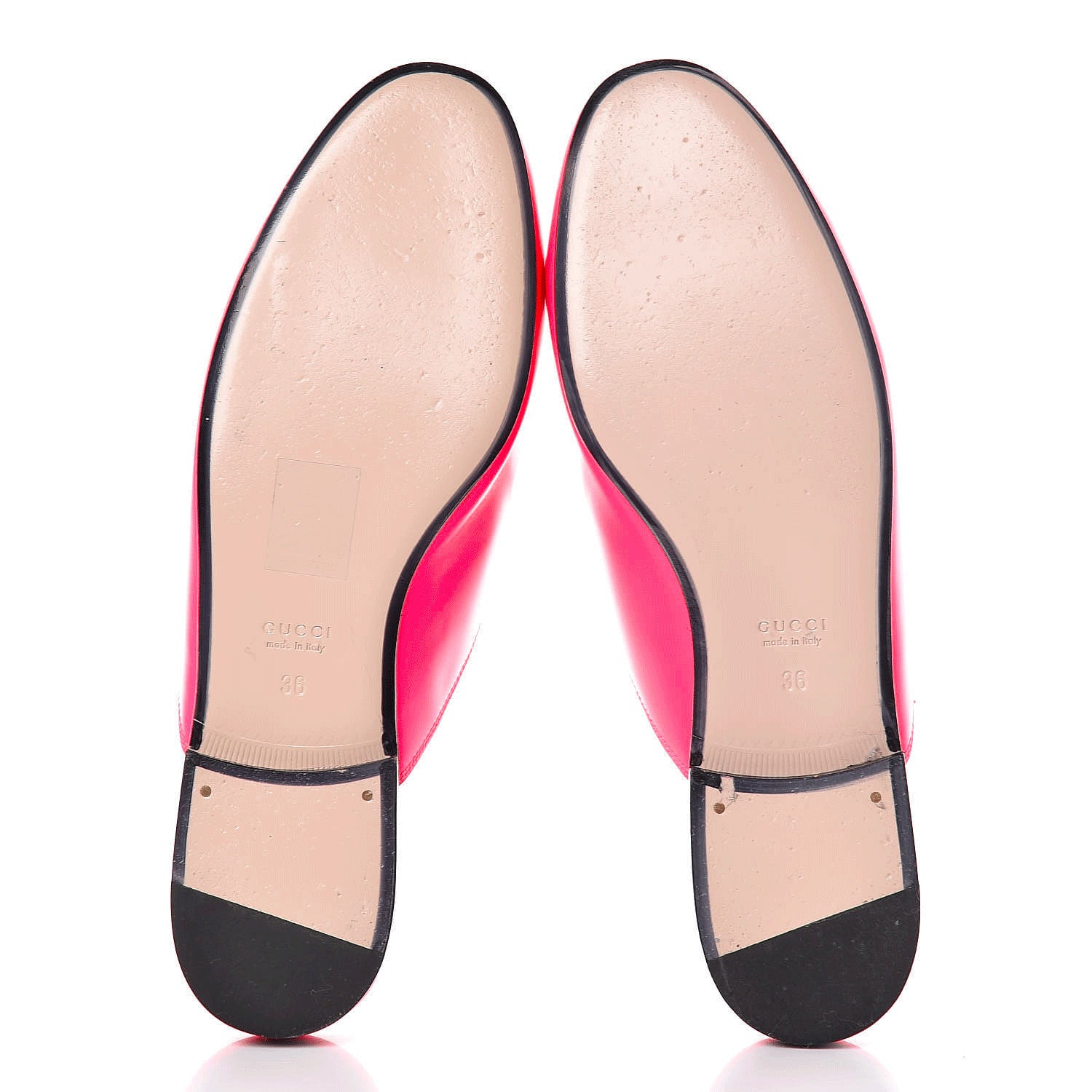 Gucci Calfskin Womens Princetown Slippers 36 Fuxia Fluo 7 of 12