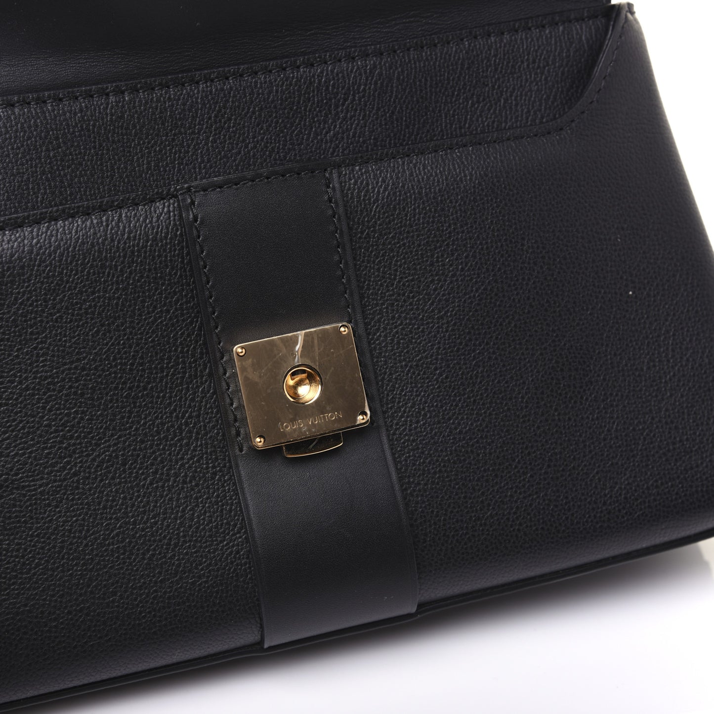 Monogram Cuir Plume Ecume Very Chain Bag Black