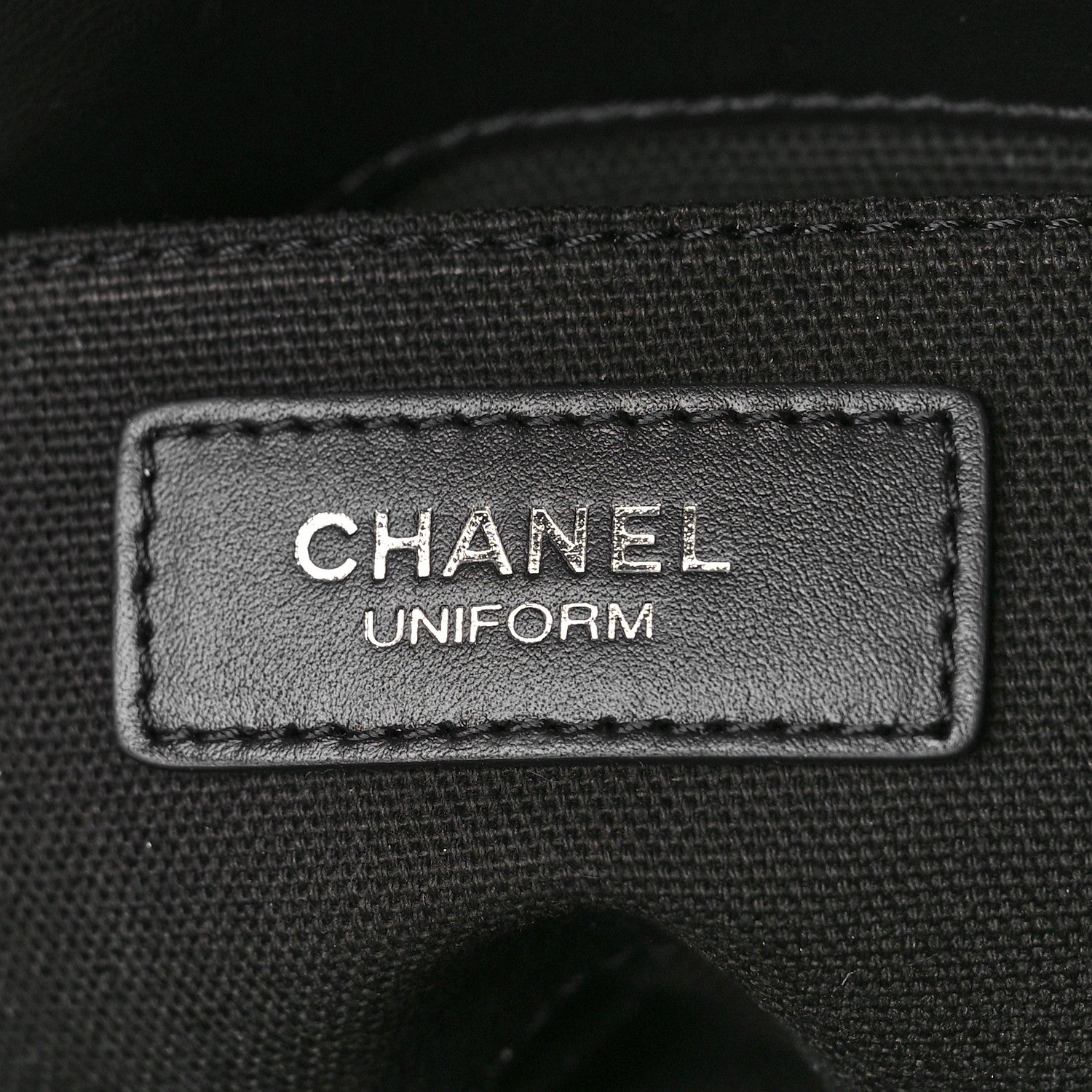 Chanel Calfskin Quilted CC Uniform Flap Belt Bag Black 6 of 10