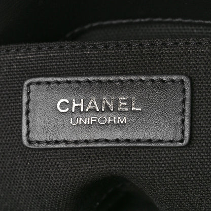 Chanel Calfskin Quilted CC Uniform Flap Belt Bag Black 6 of 10