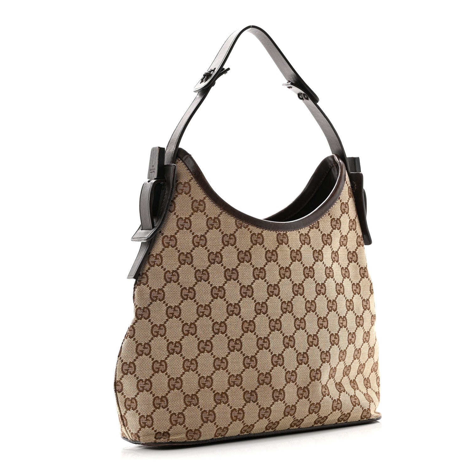 Gucci Monogram Small Hobo Dark Brown 3 of 10
