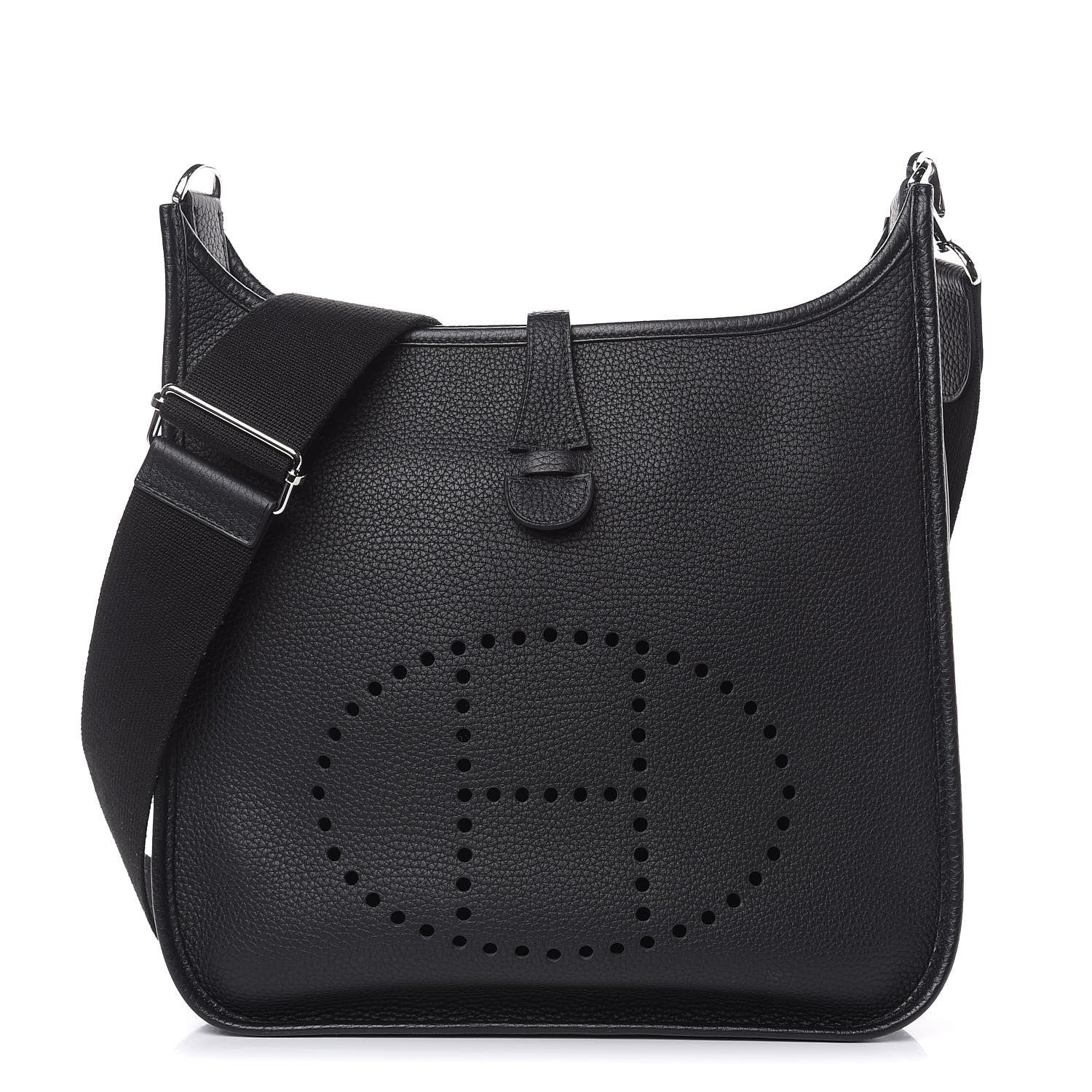 Hermes Taurillon Clemence Evelyne III PM Black 1 of 10