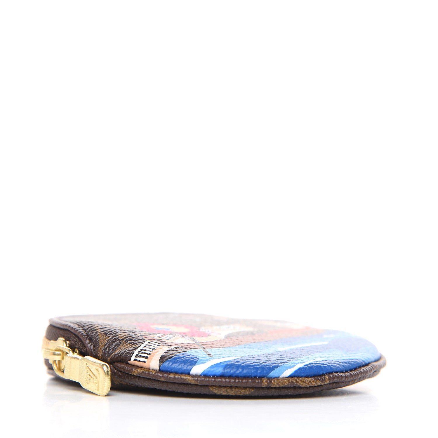 Louis Vuitton Monogram 2019 Christmas Animation Round Coin Purse Blue 4 of 8