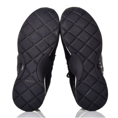 Chanel Stretched Fabric Velvet CC Womens Sneakers 38.5 Black 5 of 7