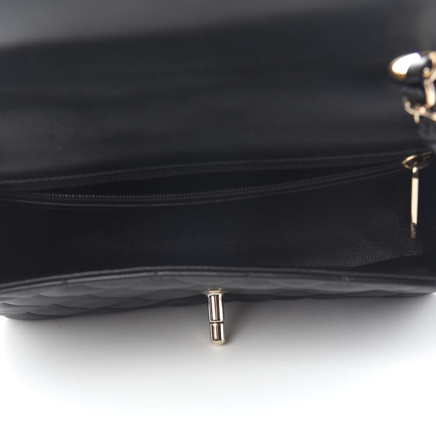 Chanel Lambskin Quilted Mini Rectangular Flap Black 5 of 9
