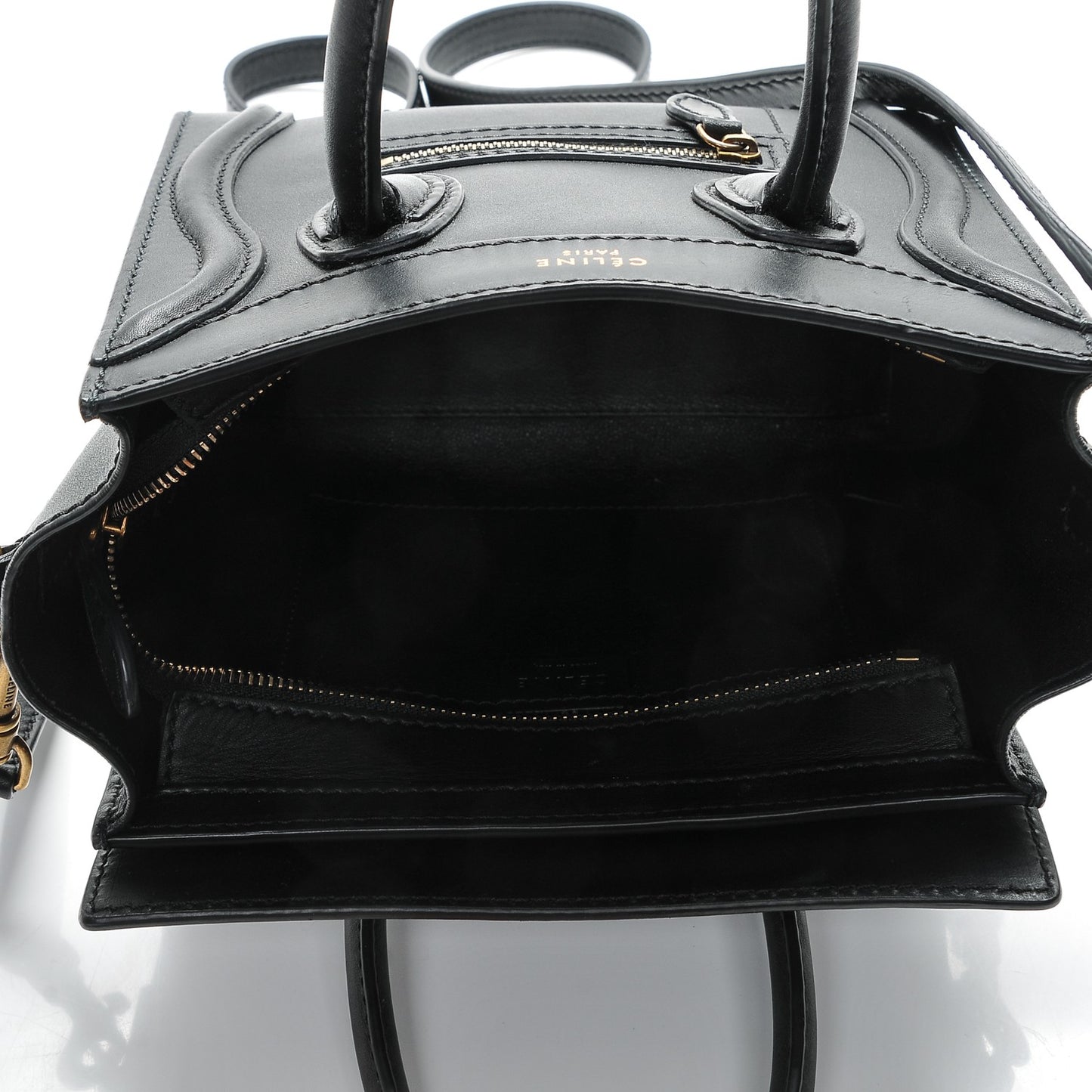 Smooth Calfskin Nano Luggage Black