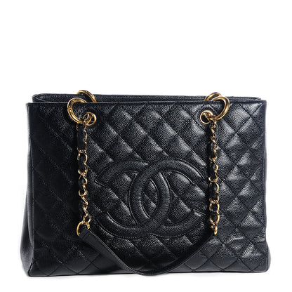 Chanel Caviar Grand Shopping Tote GST Black 1 of 7