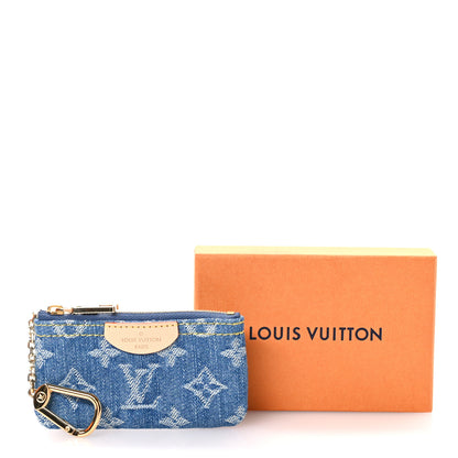 Louis Vuitton Monogram Denim Key Pouch Denim Blue 7 of 7
