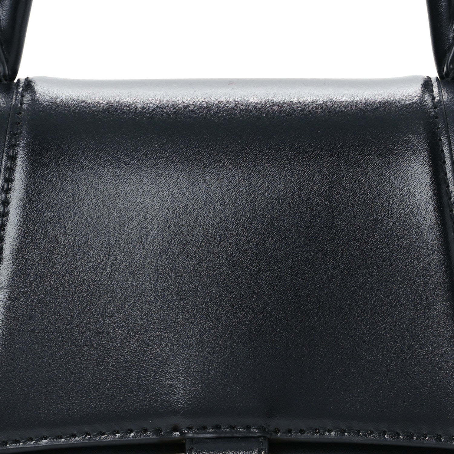 Balenciaga Shiny Box Calfskin Small Hourglass Top Handle Bag Black 9 of 11