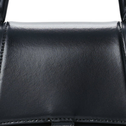 Balenciaga Shiny Box Calfskin Small Hourglass Top Handle Bag Black 9 of 11