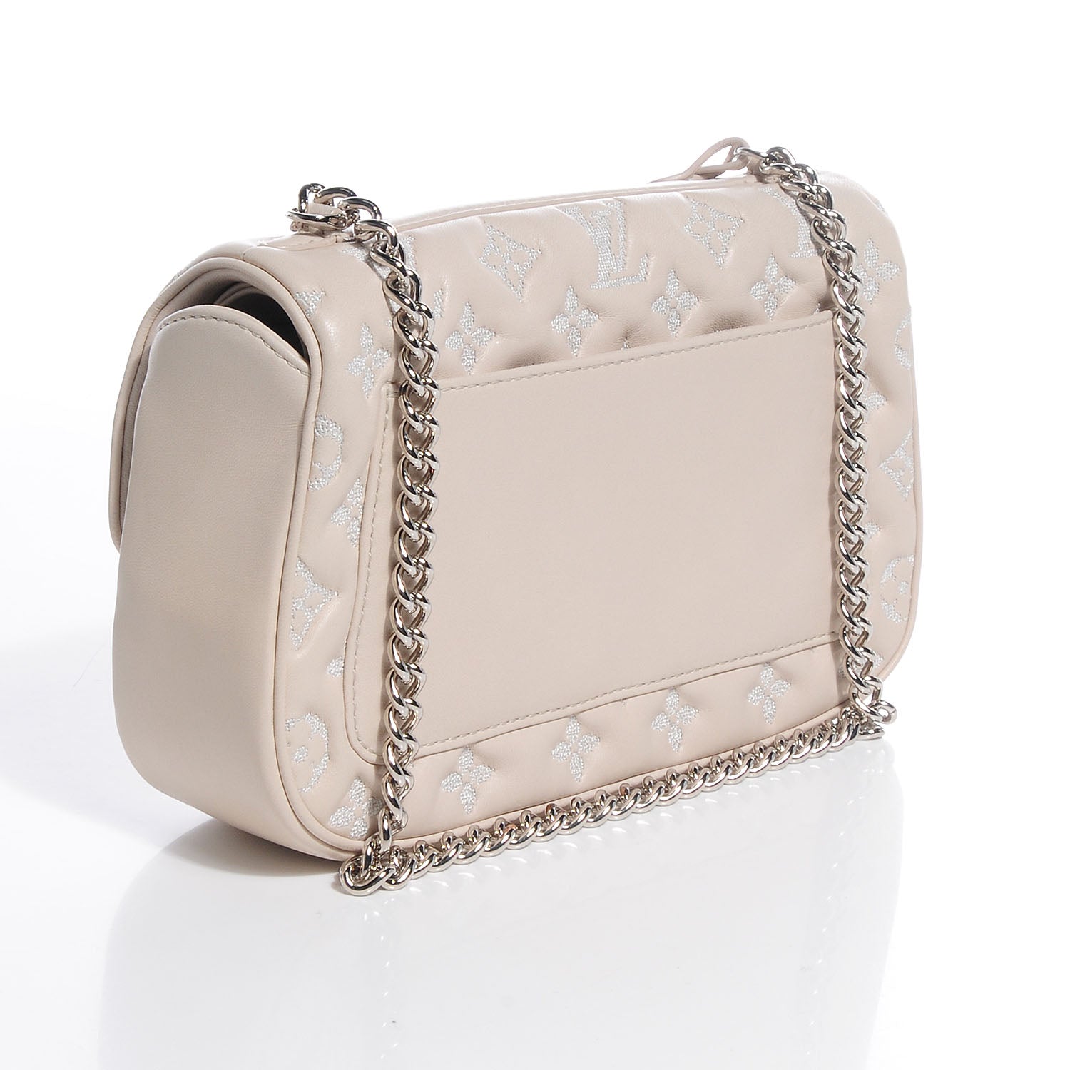 Louis Vuitton Lambskin Mama Broderie Pochette Ivory 3 of 7