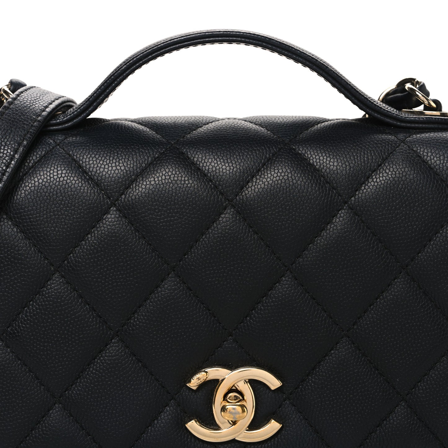 Caviar Quilted Medium Business Affinity Flap Black