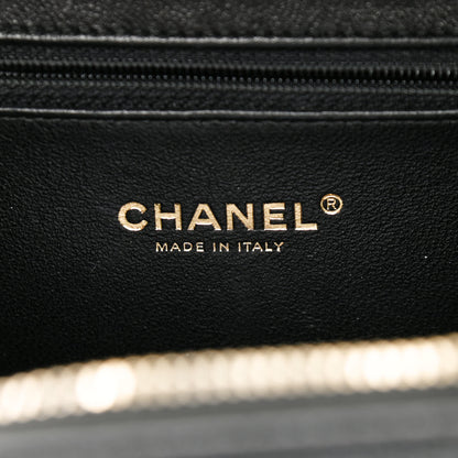 Chanel Caviar Quilted Medium CC Filigree Vanity Case Black 6 of 13
