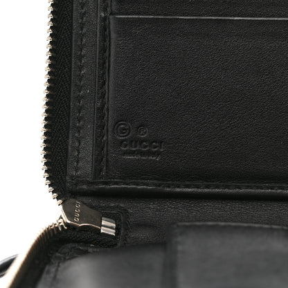 Gucci Microguccissima Large Zip Around Organizer Wallet Black 6 of 11