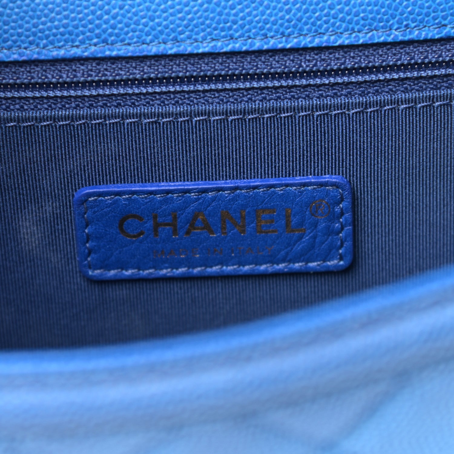 Chanel Caviar Quilted Small Sunset On The Sea Flap Blue 6 of 10