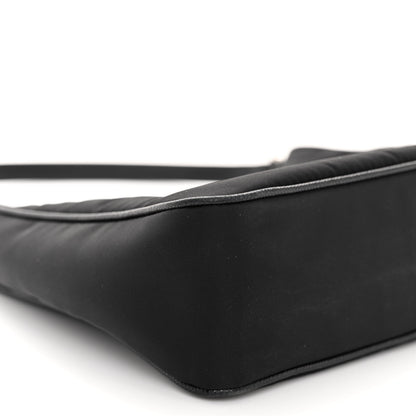 Prada Tessuto Nylon Saffiano Mini Re-Edition 2005 Bag Black 10 of 11