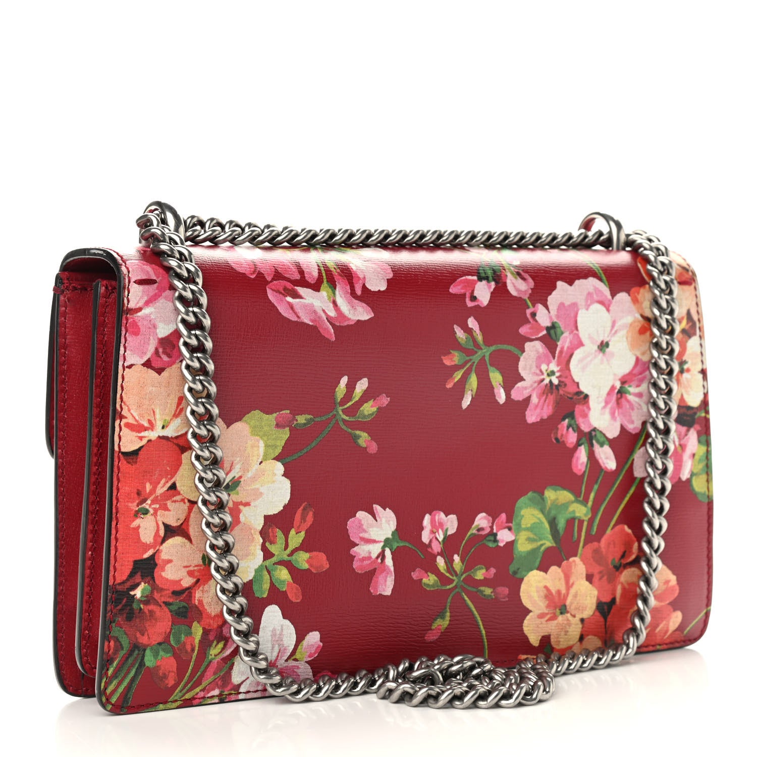 Gucci Calfskin Blooms Print Small Dionysus Shoulder Bag Romantic Cherry Multicolor 3 of 10