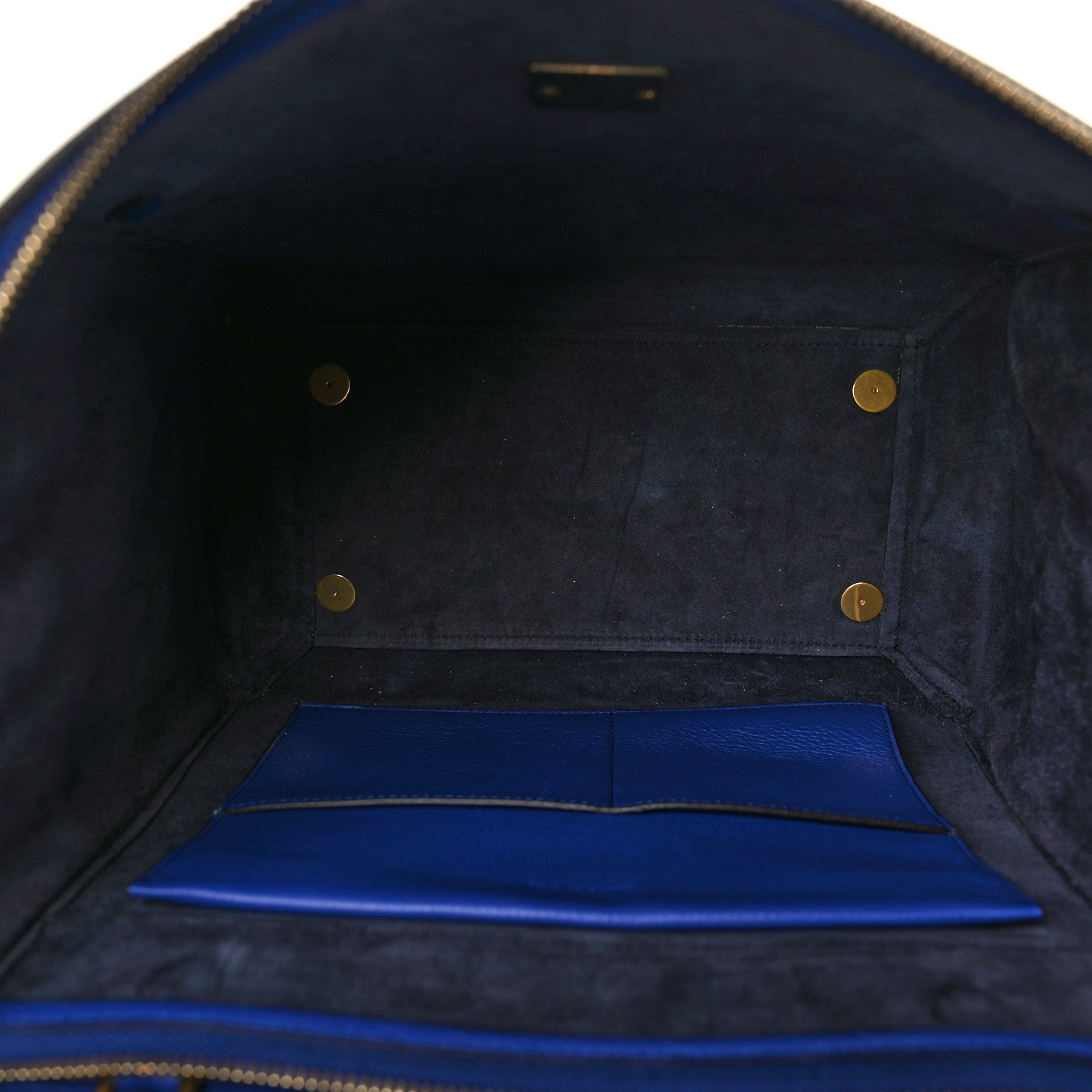 Celine Grained Calfskin Mini Belt Bag Indigo 4 of 8