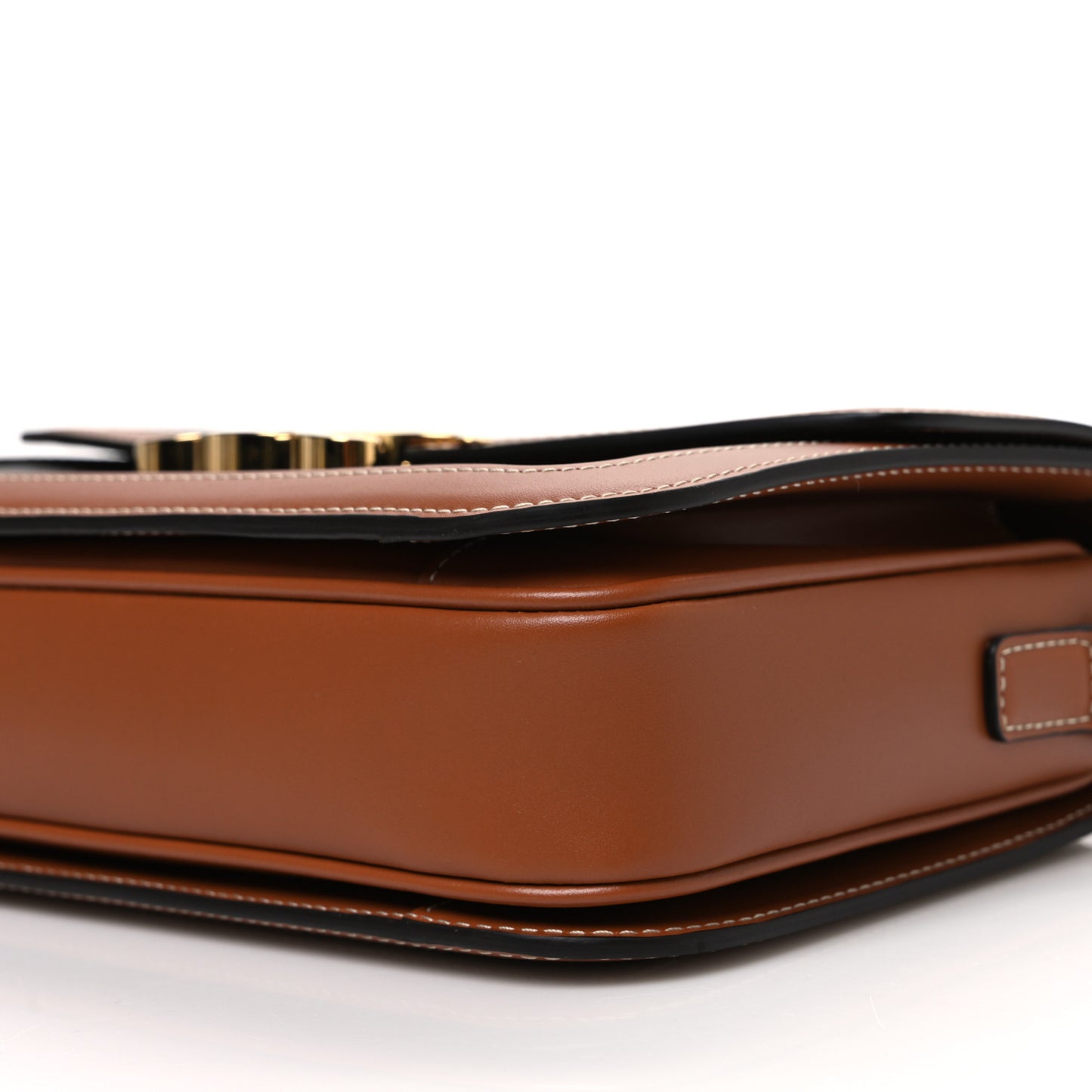 Triomphe Canvas Calfskin Medium Triomphe Bag Tan