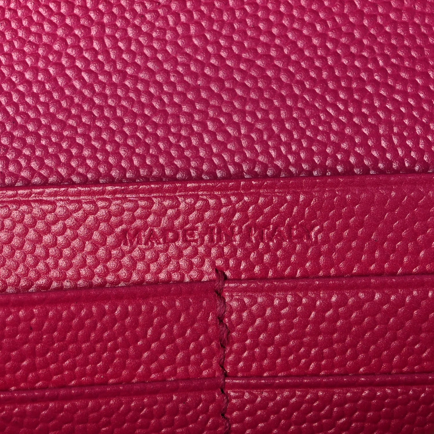 Saint Laurent Grain De Poudre Monogram Chain Wallet Bubblegum 7 of 10