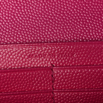 Saint Laurent Grain De Poudre Monogram Chain Wallet Bubblegum 7 of 10