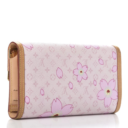 Louis Vuitton Monogram Cherry Blossom Porte Tresor International Wallet Pink 3 of 9