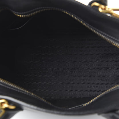 Prada Saffiano City Calfskin Medium Esplanade Tote Black 5 of 10