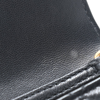 Chanel Lambskin Quilted Pearl Crush Clutch With Chain Black 11 of 11