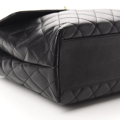 Chanel Caviar Quilted Jumbo Kelly Flap Black 6 of 13