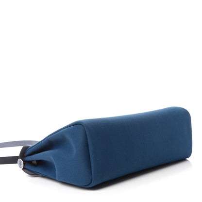 Hermes Military Toile Vache Hunter Herbag Zip PM 31 Deep Blue Indigo 4 of 10