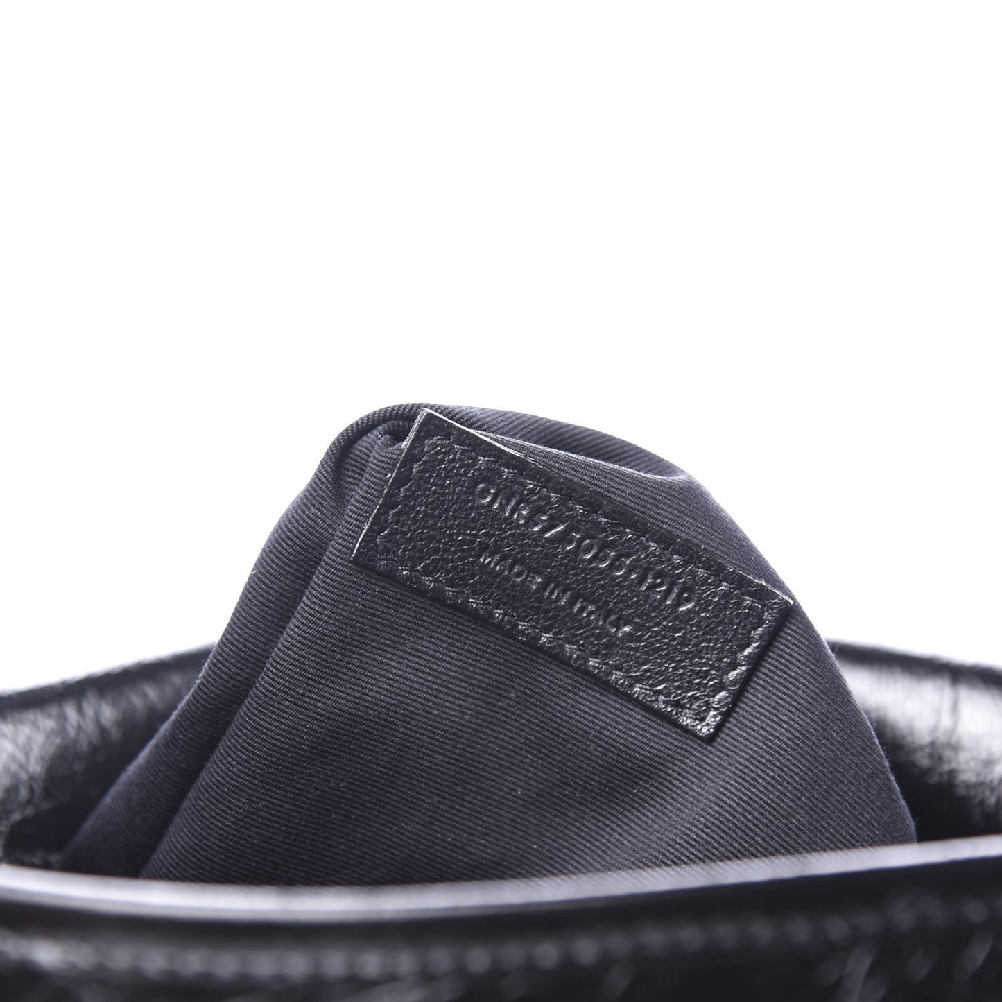 Crinkled Calfskin Matelasse Monogram Medium Niki Chain Satchel Black