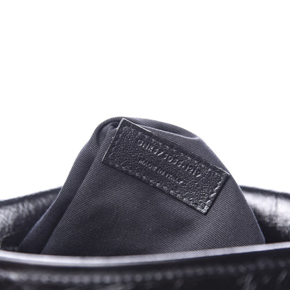 Saint Laurent Crinkled Calfskin Matelasse Monogram Medium Niki Chain Satchel Black 9 of 10
