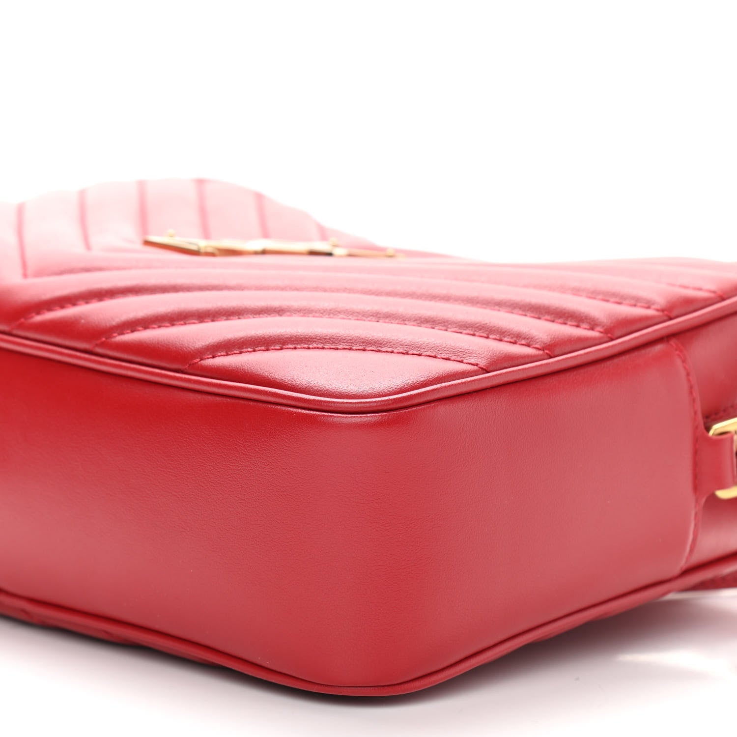 Saint Laurent Calfskin Matelasse Monogram Lou Camera Bag Rouge Eros 10 of 10