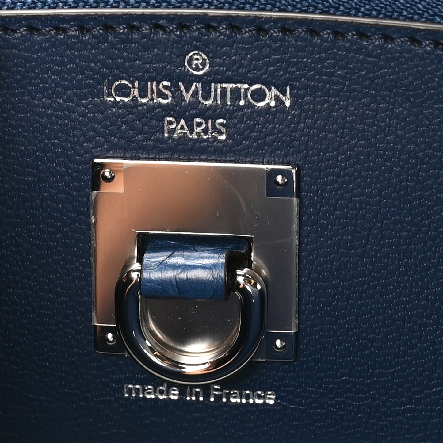 Snakeskin Monogram City Steamer PM Blue