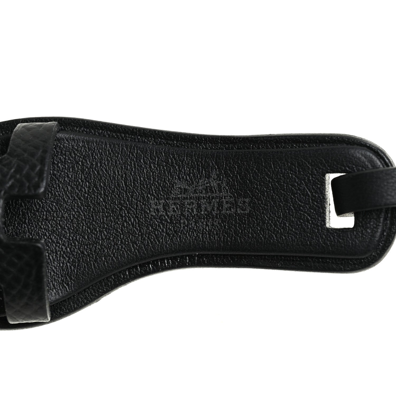 Hermes Epsom Butler Calfskin Hunter Monochrome Oran Nano Bag Charm Black 3 of 3