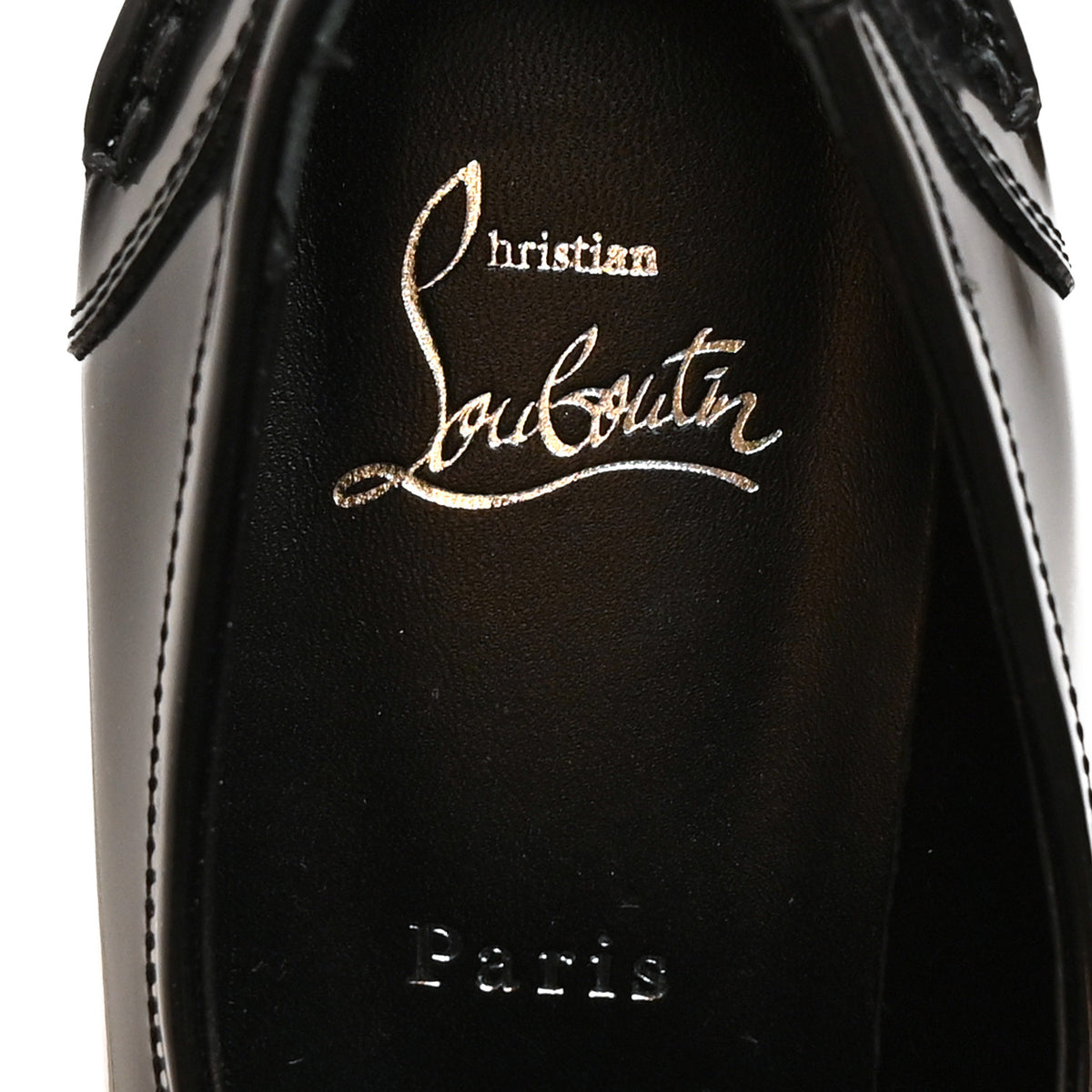 Christian Louboutin Abrasivato Womens CL Loafers  37 Black 9 of 10