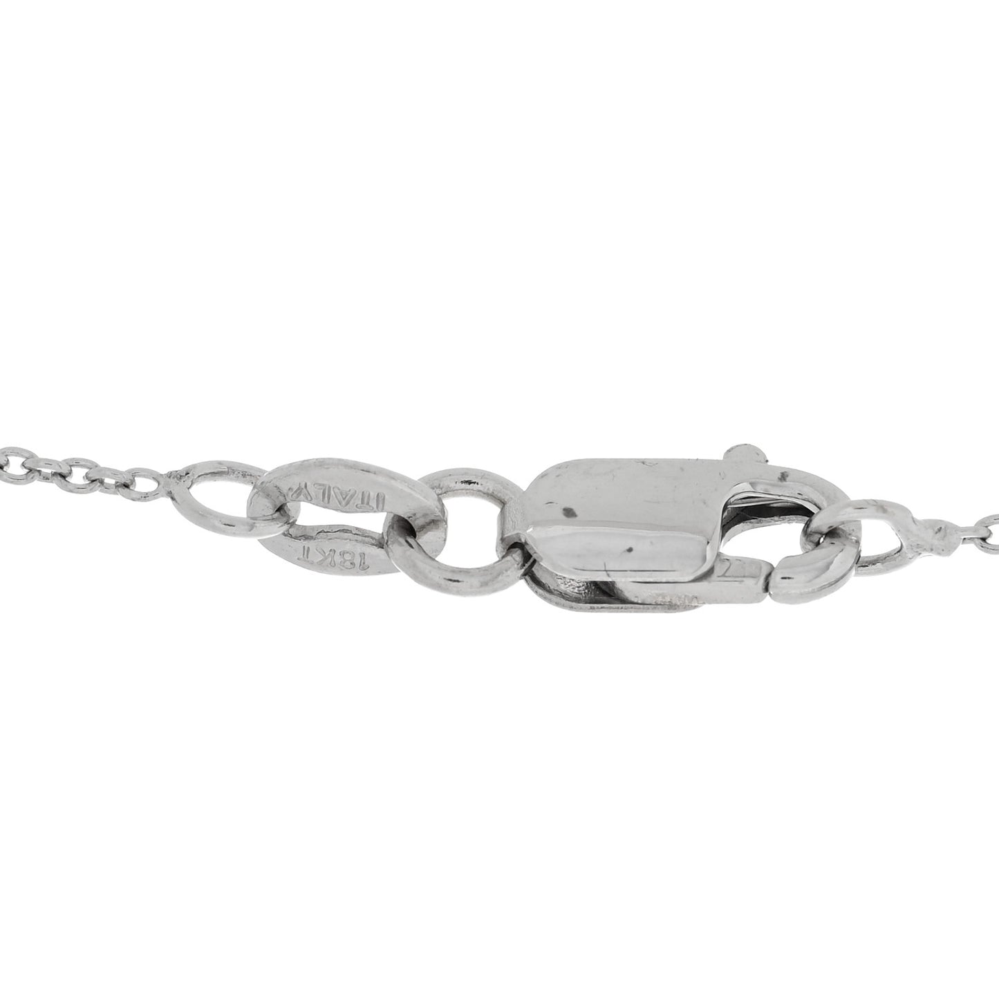 18K White Gold Diamond Snowflake Pendant Necklace
