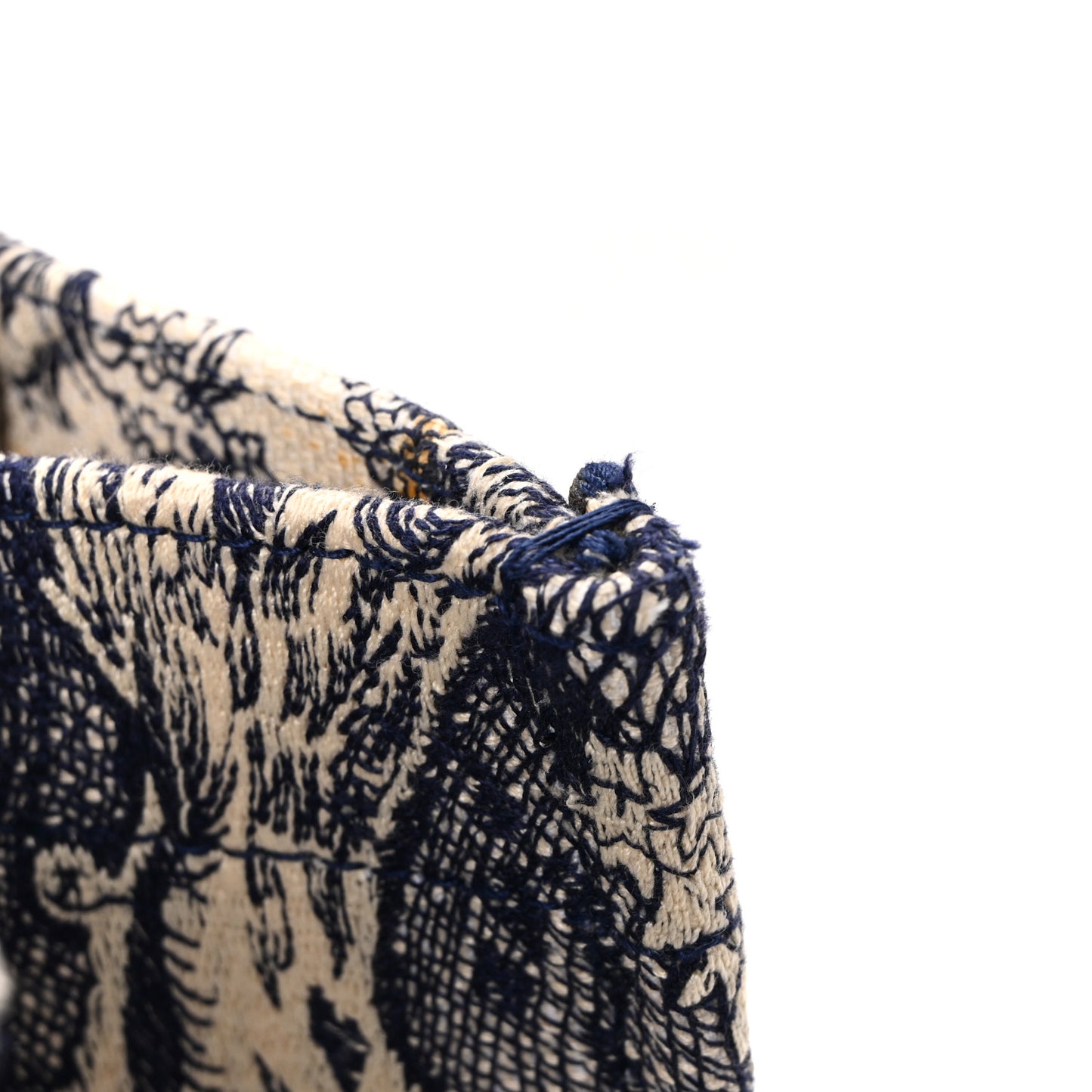 Canvas Embroidered Medium Dioriviera Toile De Jouy Book Tote Blue