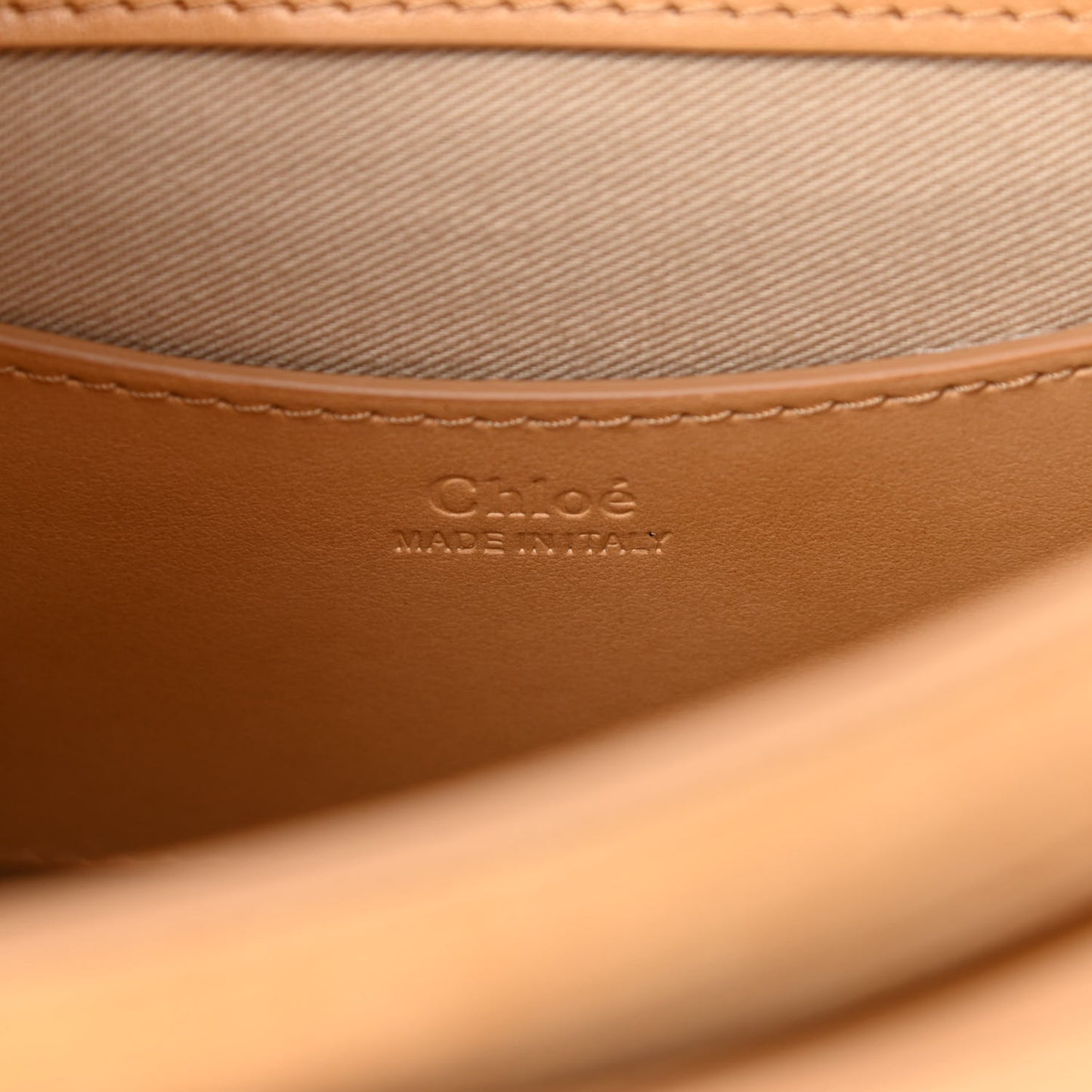 Calfskin Small Tess Bag Bleached Brown