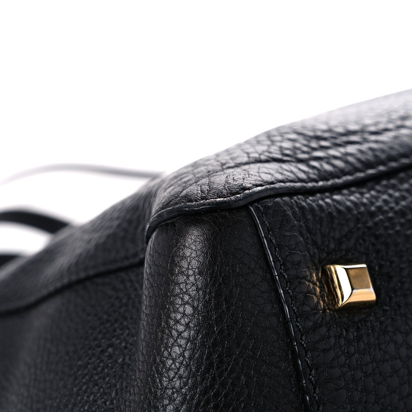 Grained Calfskin Jamaica Beaded My Rockstud Tote Black