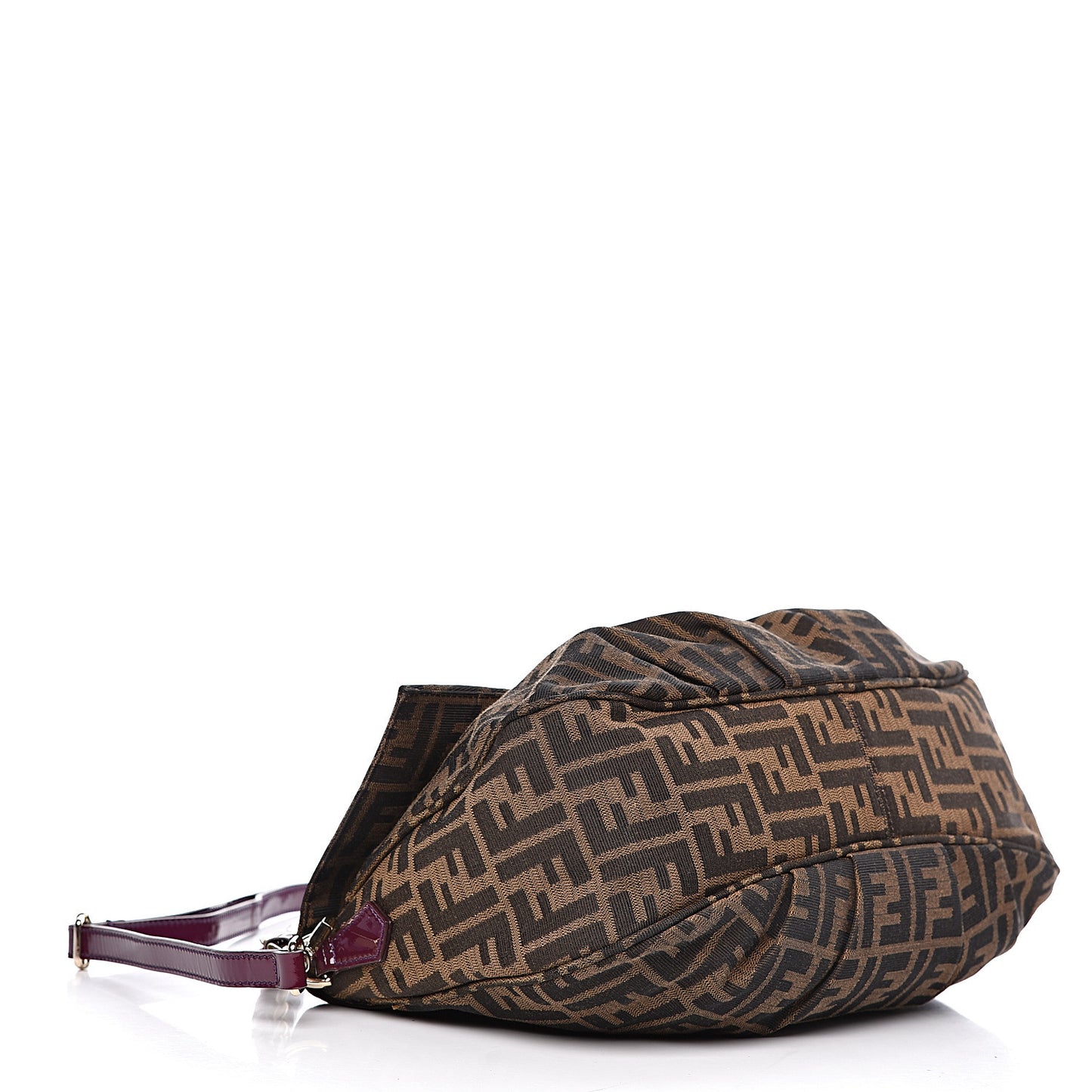 Zucca Patent Mia Shoulder Flap Tobacco Purple