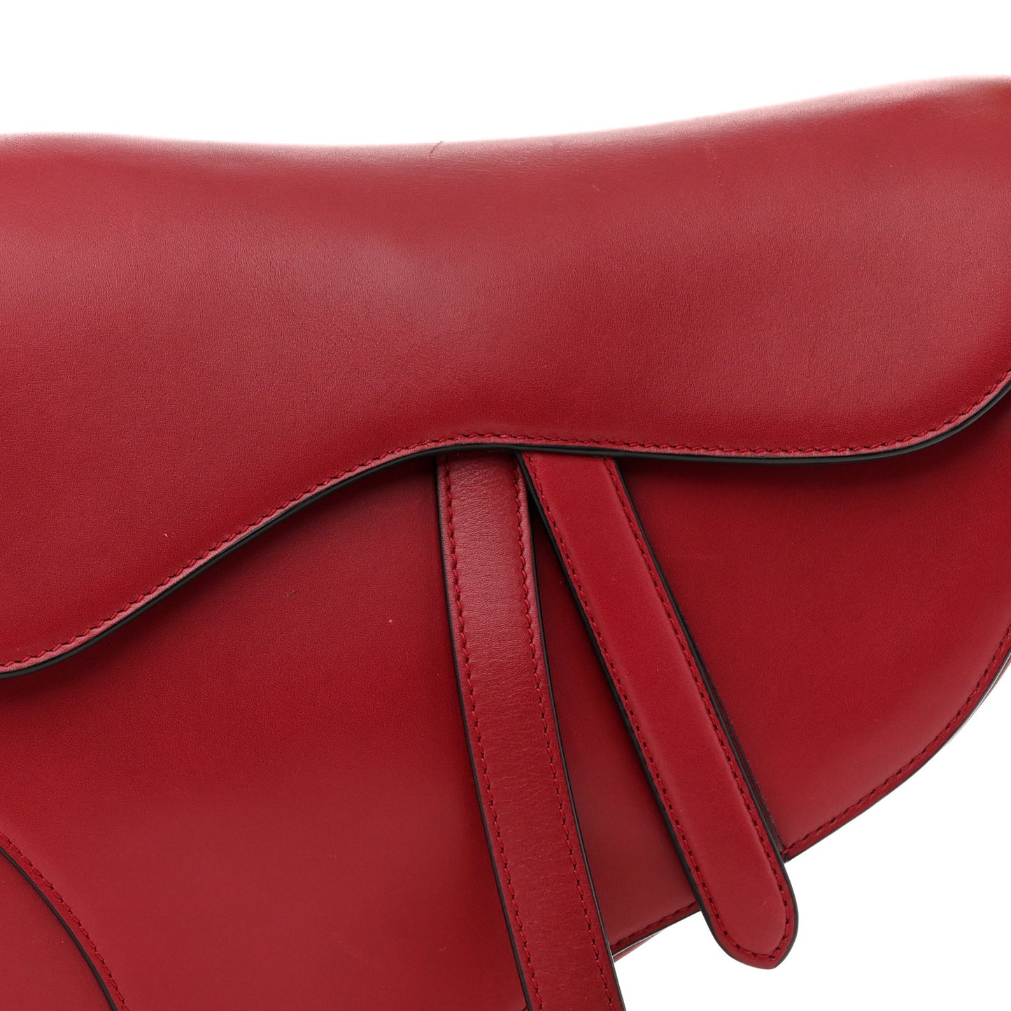 Calfskin Saddle Bag Scarlet