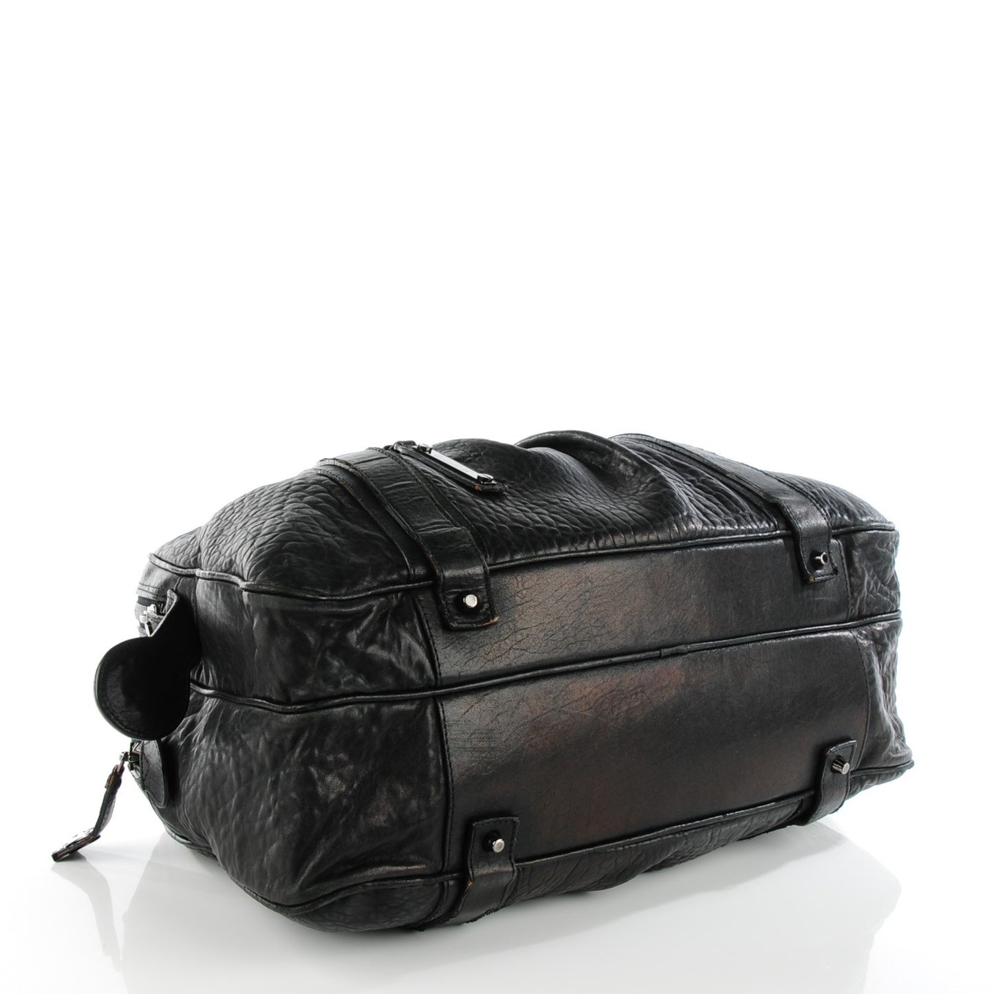 Prorsum Calfskin Studded Knight Satchel Black